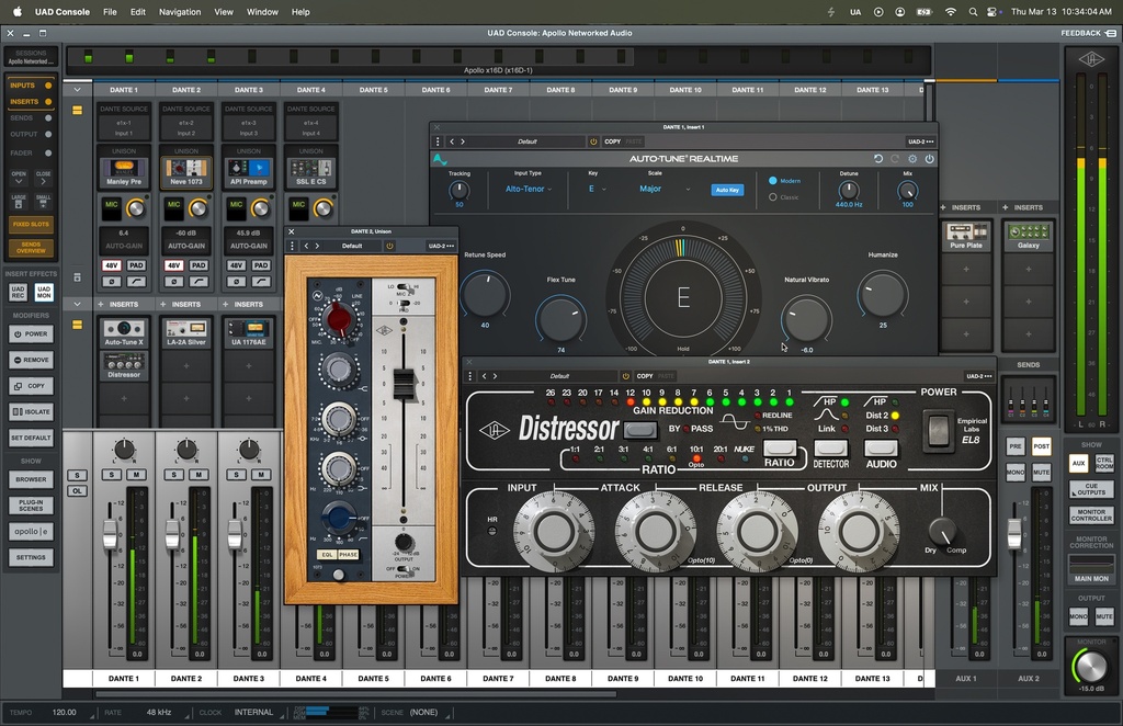 Universal Audio Apollo e1x Remote-controllable Unison Preamp (Dante)