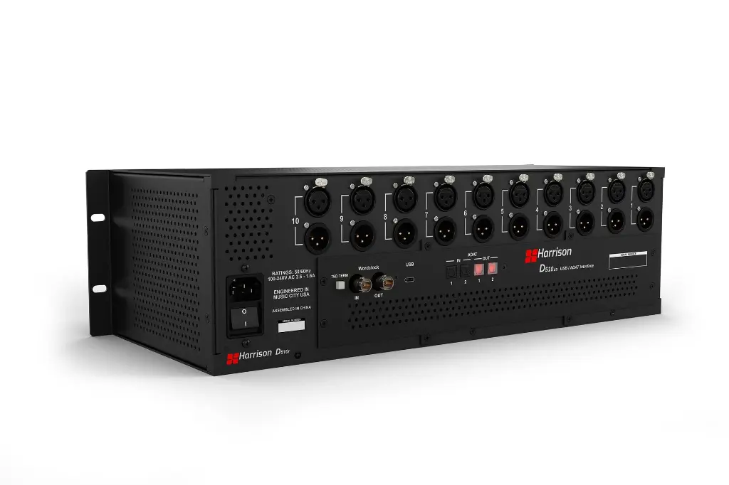 DR510 USB ADAT Interface in rack angle  (1).webp
