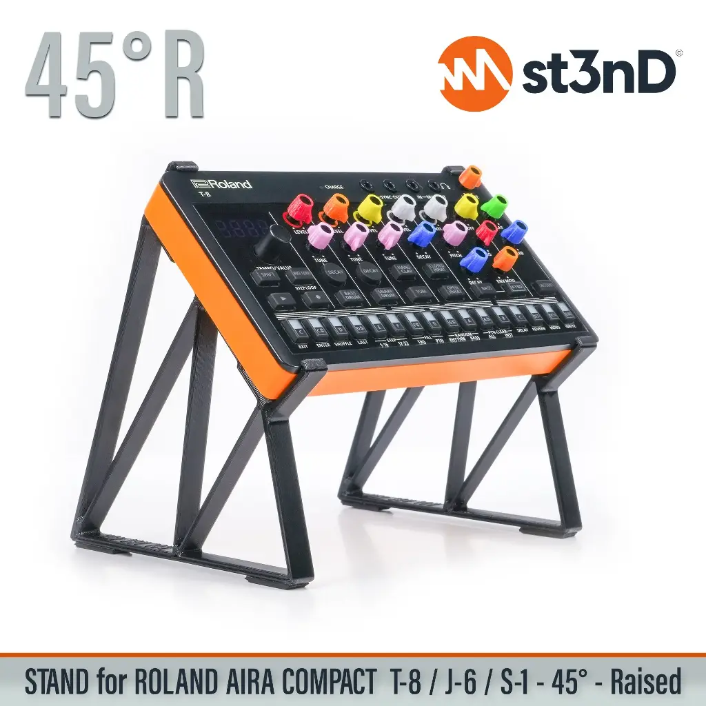 St3nD Roland Aira Compact T-8 S-1 J-6 Stand - 45° Raised 70mm