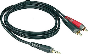 Klotz 3,5 Jack - 2xRCA 6m
