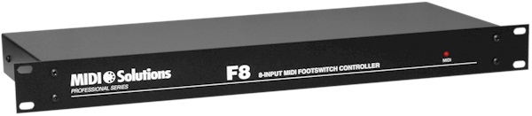 MIDI Solutions F8 (8 bemenetes Footswitch kontroller)