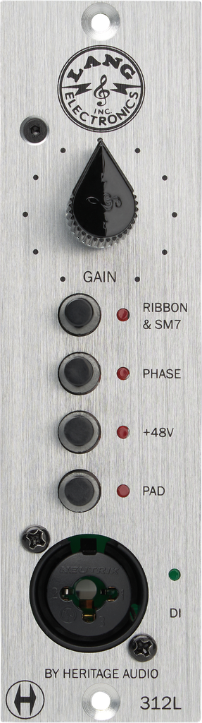 Heritage Audio LANG 312L 500 Series NY Style preamp