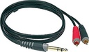 Klotz 6,3 JACK - RCA 2m