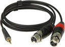 Klotz 3,5 Jack - 2x XLR 1m